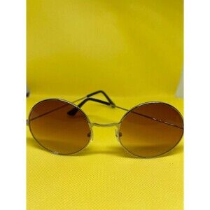 BROWN John Lennon Round Sunglasses – Vintage Circle Frame – New